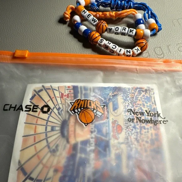 New York Knicks friendship beaded bracelet “New York or Nowhere” - Picture 3 of 5